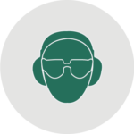 Icon Schutzbrille Gehörschutz